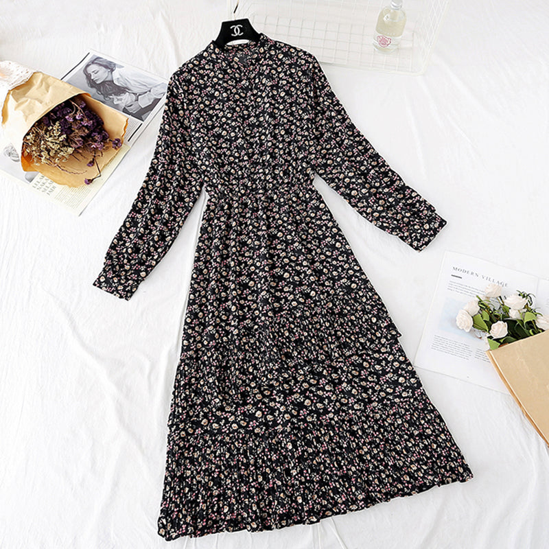 Broken flower fairy super xiansen pleated skirt  4031