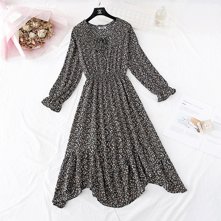 Broken flower fairy super fairy series irregular fishtail skirt  3808