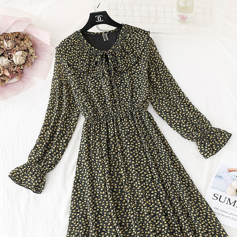 French retro dress sweet Platycodon skirt  3818