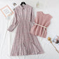 Sweater sweet baby Collar Chiffon Skirt Suit two-piece suit  3802