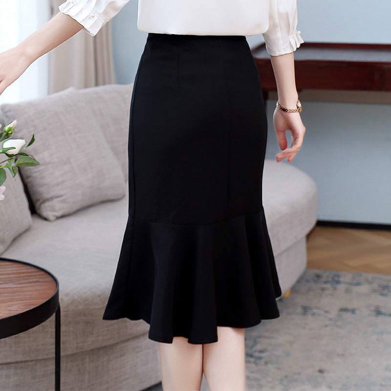 New summer skirt, fashion,New summer skirt, fashion, professional, temperament, leisure, mermaid MIDI skirt  3661