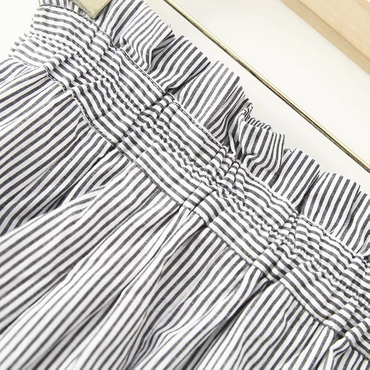 Exported to Japan single, new style, high waist skirt pleated skirt, spring and summer, cotton A-line skirt, JK umbrella skirt preppy skirt  3609