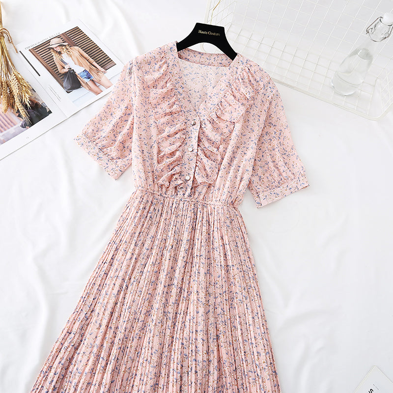 New French little fairy super xiansen series Kikyo first love long skirt  4596