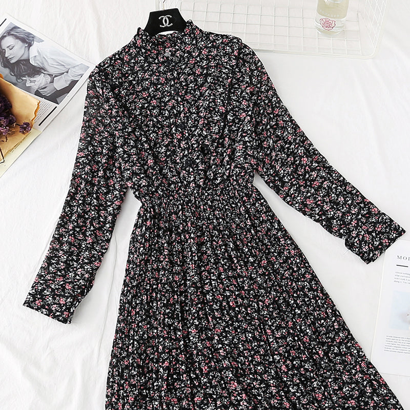 New interior with French retro knee pleated skirt  3961