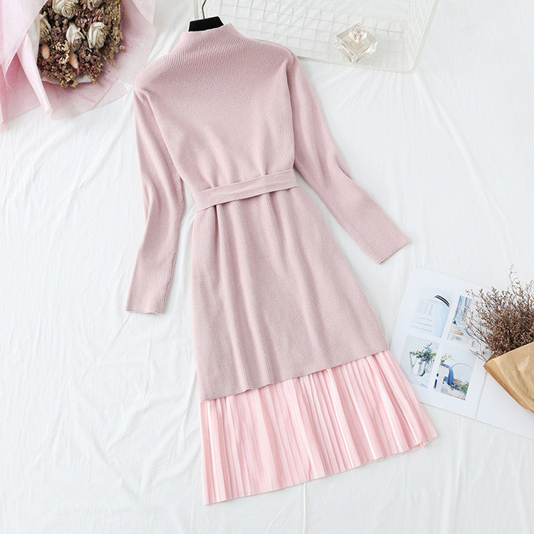 New beveled sweater + velvet skirt  4468