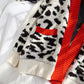 Gestrickte Strickjacke im Leopardenmuster im ausländischen Stil, europäische Ware 5105