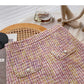 Korean version of A-shaped skirt with thin, fragrant style and tweed  5616