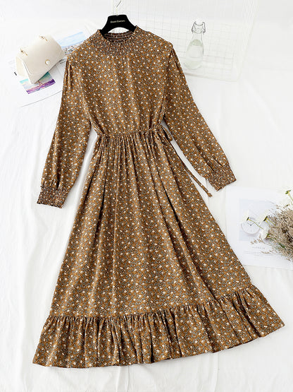 The new lace up waist is slim, and the flounced bottom skirt  4786