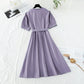 The new waist is slim, goddess skirt is cool, French solid long skirt  4672