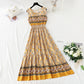 Long skirt with slim waist and French retro national style beach skirt  4126