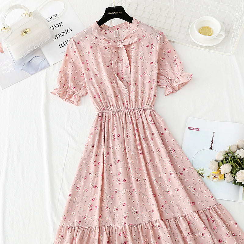 Little Floral Dress French Chiffon  4903
