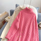New loose lazy style sweater high neck sweater women  4922