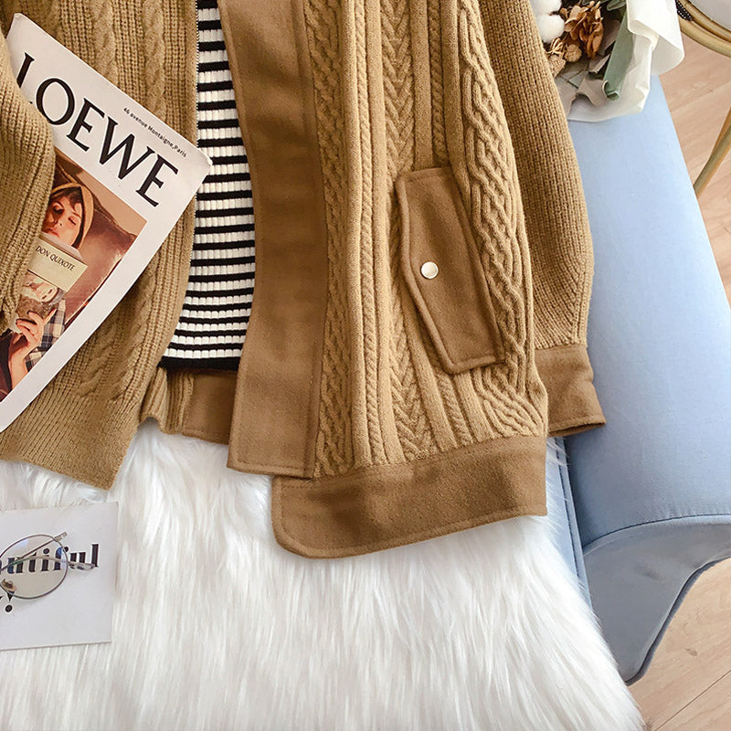 Women's Sense of Minority Strickjacke Mantel 5204