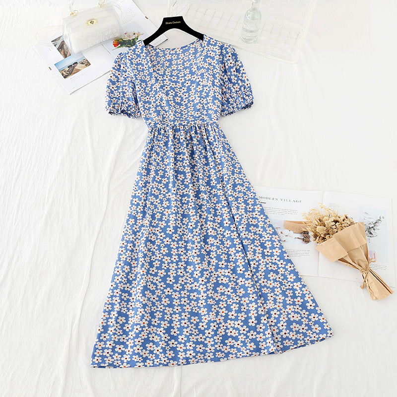 New loose and thin Chiffon bubble sleeve doll skirt fairy super fairy series  4635