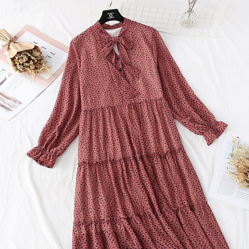 Jupe longue de poupée ample rétro française Jupe trapèze 3984