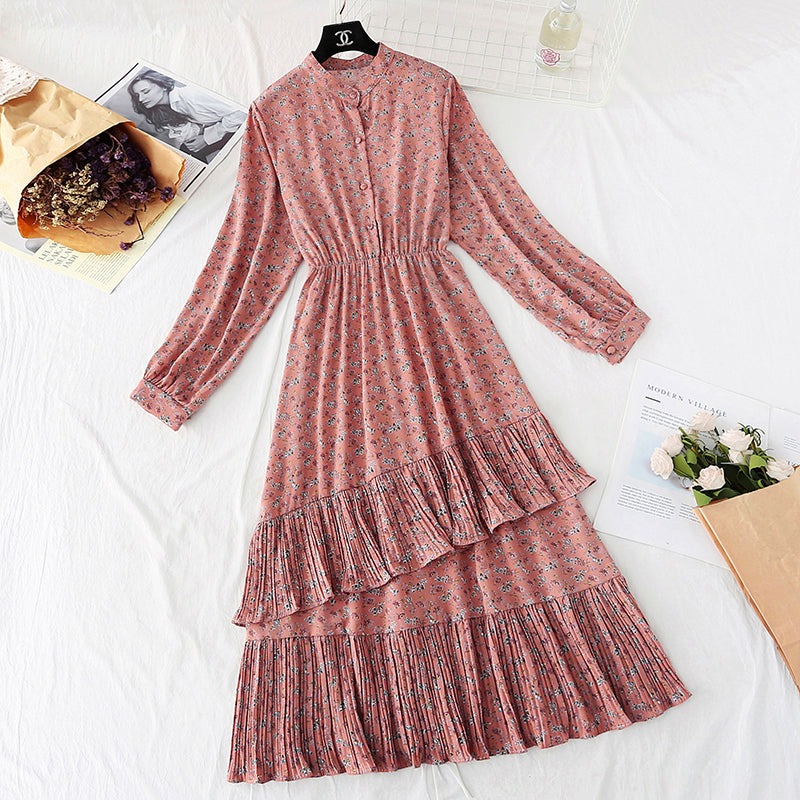 Broken flower fairy super xiansen pleated skirt  4031