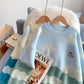 Cartoon cloud Vintage sweater women's sweater top  5019