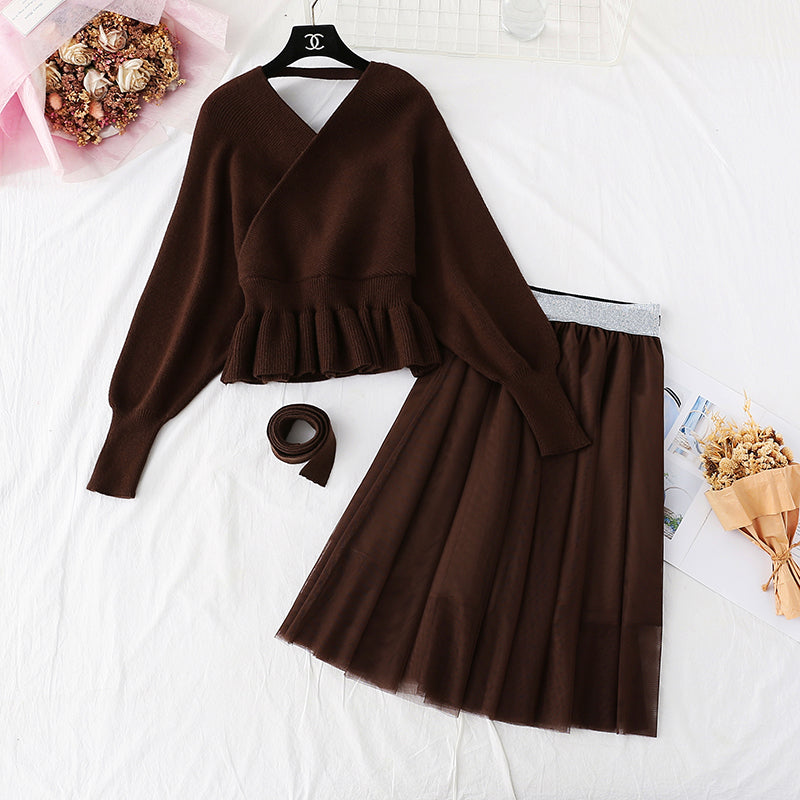 Jupe de costume de style sœur impériale haute mode tempérament froid 3945