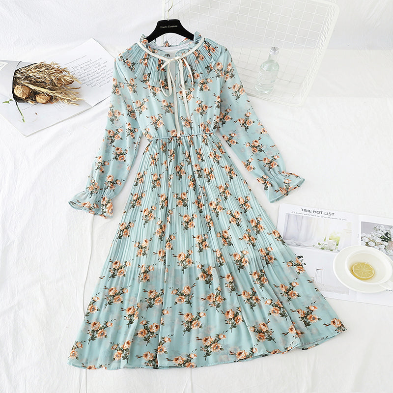 Retro floral Platycodon grandiflorum skirt fairy super xiansen series  3841