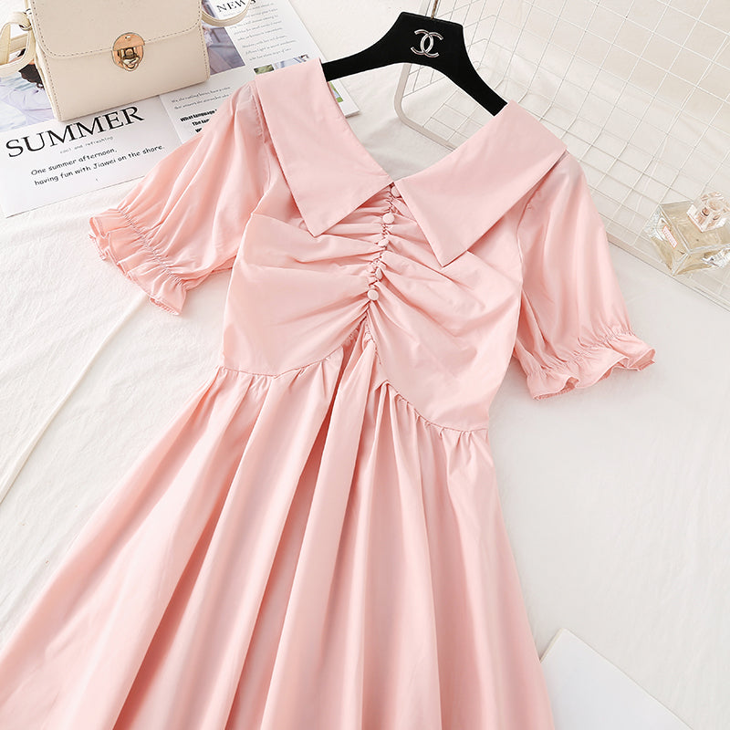 High waist French long skirt fairy super xiansen system shows thin waist 4141