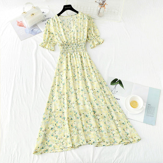 French gentle wind first love sweet floral skirt  4879