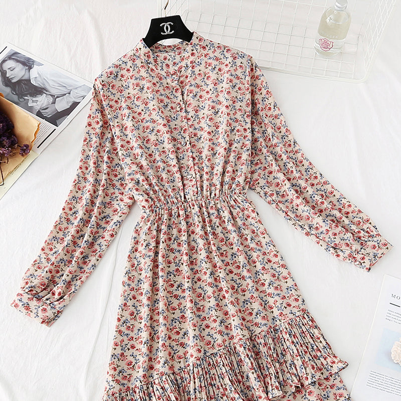 Broken flower fairy super xiansen pleated skirt  4031