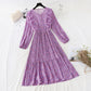 New Ruffle Chiffon Dress pleated skirt  4079