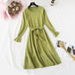 Small fragrance knitted dress French retro fishtail skirt  4482