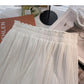 Pleated skirt, women's versatile fashion high waist A-line skirt  5462