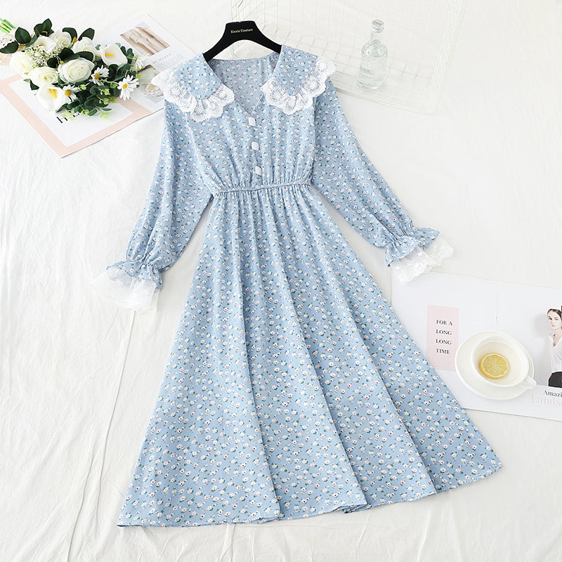 Thin and high-quality Floral Dress  3918