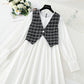 Light luxury dress shows thin Korean fashion light cooked two-piece set  4726