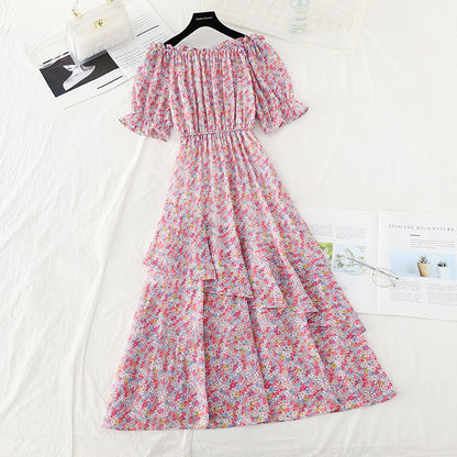 Straight shouldered skirt with thin waist, Fairy Dress  4666