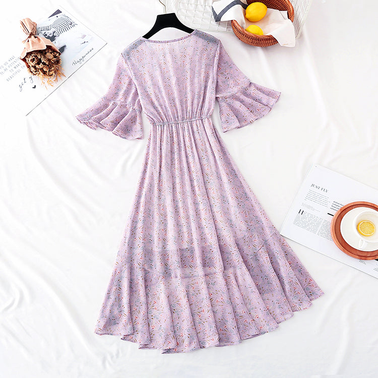 La nouvelle taille est fine. Jupe en mousseline de soie fée super xiansen jupe longue 4601