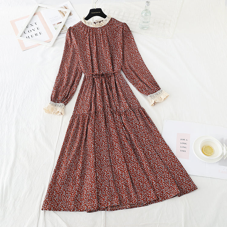 The new waist is slim, long skirt temperament is bottomed skirt  4727