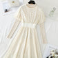 Lace dress fashion trend women's knitted half high collar inner match  4907