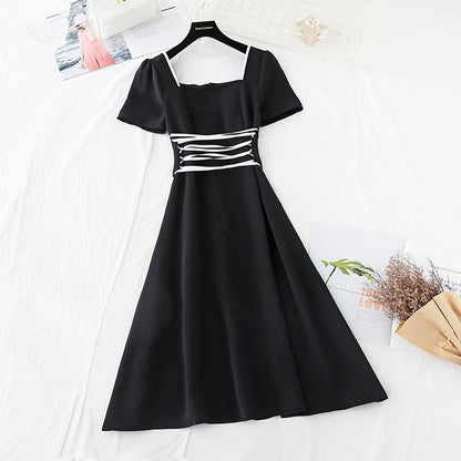 Hohe Taille zeigt dünnes Temperament Göttin Leinenkleid Kinder 4208