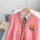 College style knitted vest vest women's cardigan  5171