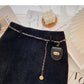 Versatile fashion high waist corduroy short skirt for waist bag  5429