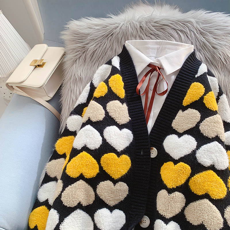 Love aging cardigan sweater sweater sweater coat  5102