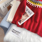 Japanese retro Christmas red sweater female Pullover  5068