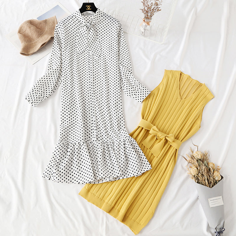 A very exotic French minority suit skirt two-piece set  4474