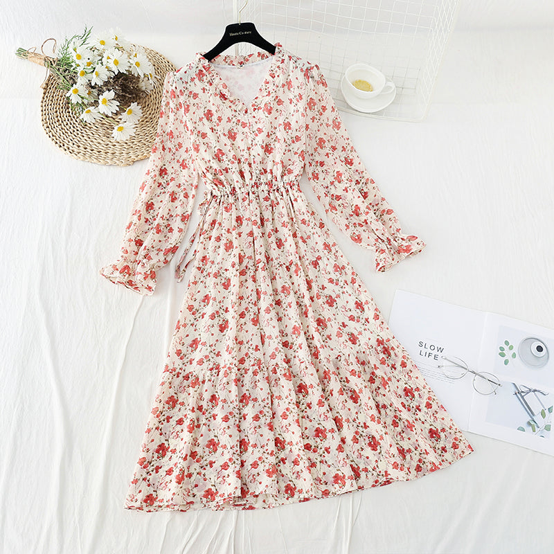 Das neue französische Minderheitenkleid im Retro-Stil hat einen Kordelzug in der Taille 4572