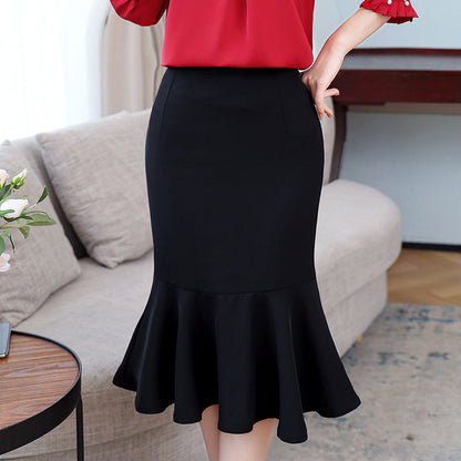 New summer skirt, fashion,New summer skirt, fashion, professional, temperament, leisure, mermaid MIDI skirt  3661