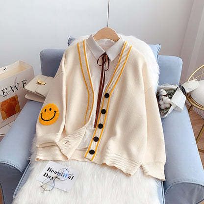 Lazy Wind Pullover Cardigan Mantel Pullover 5136