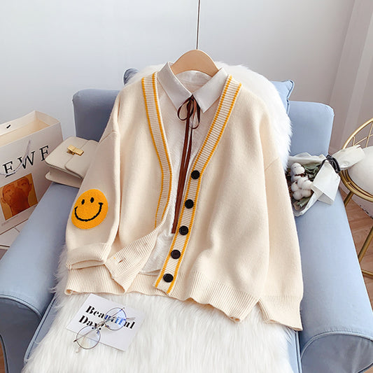 Lazy Wind Pullover Cardigan Mantel Pullover 5136