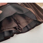 Golden velvet retro diamond studded bow high waist A-line umbrella skirt  5612
