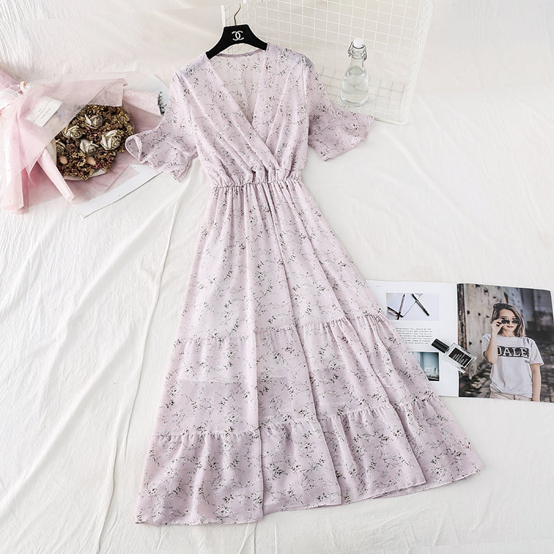 Neuer Stil, sanfter Wind, schmale Taille, großer französischer Retro-Swing-Rock 4603