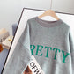 Sweater sweater lazy wind sweater top  4973
