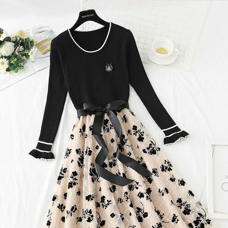 Neuer Strickrock mit Kleid 4414