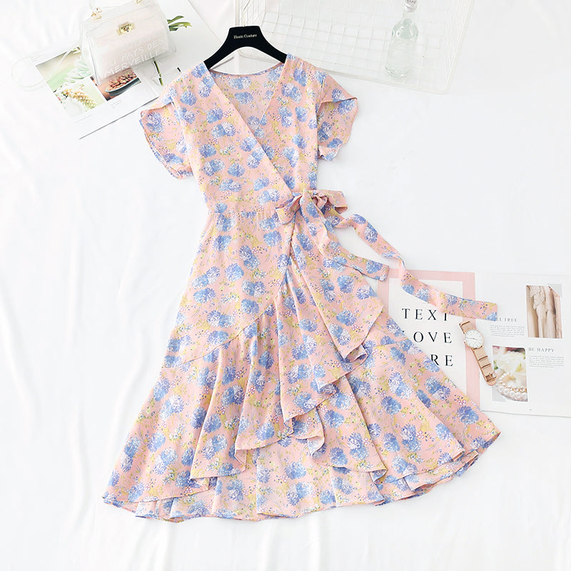 Nouvelle jupe en mousseline de soie à volants une pièce fée super xiansen longue jupe 4608